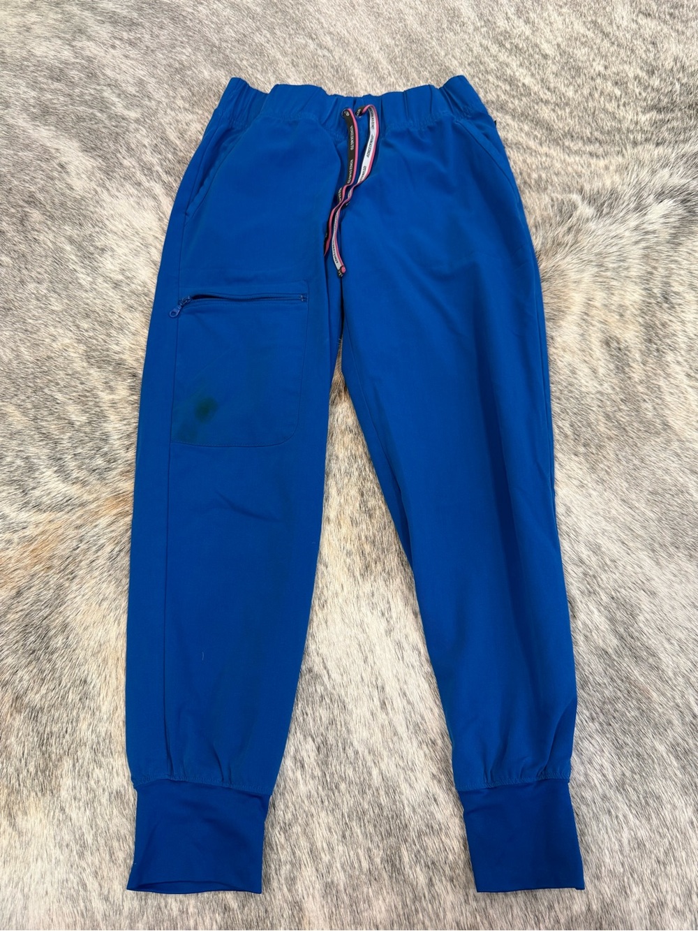 Vince Camuto Royal Blue Jogger Track Pants with Striped Drawstring